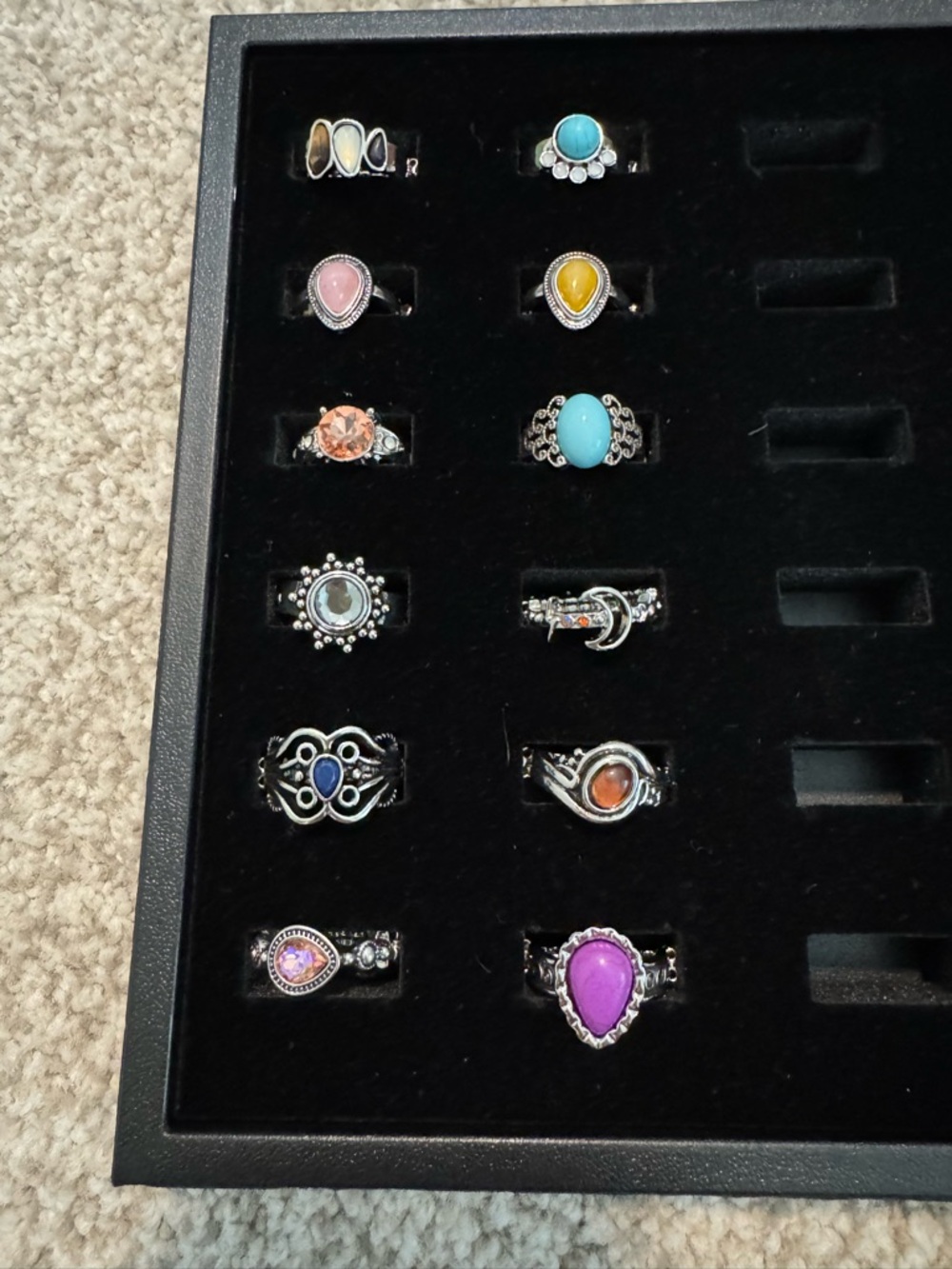 paparazzi thin back stretchy rings